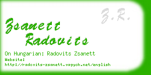 zsanett radovits business card